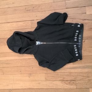 Bonds black zip up hoodie 3T